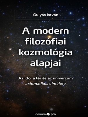 cover image of A modern filozófiai kozmológia alapjai